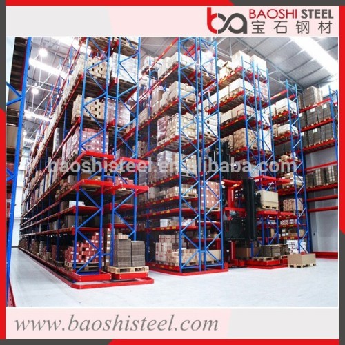 Heavy duty palleted selective racking system