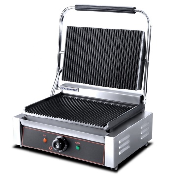 Dismountable Oil Collector Function Electric Contact Panini Grill With Thermostat