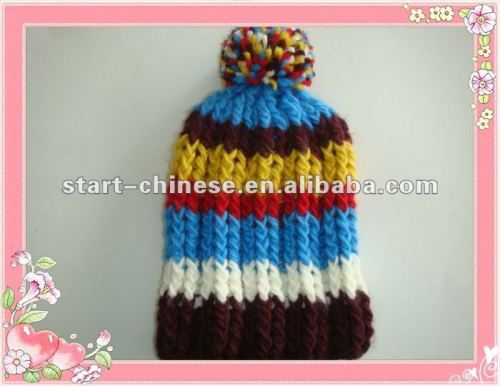 Baby beanie hats with top ball