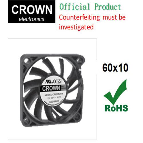 CROWN 5v 12v 6010 Axial Flow DC Fan