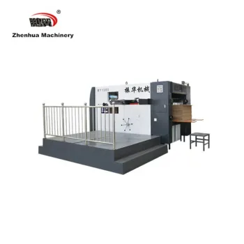 ZHENHUA My Best Seller High Speed Semi-Automatic Cardboard Creasing Die Cutting Machine for Pizza Box