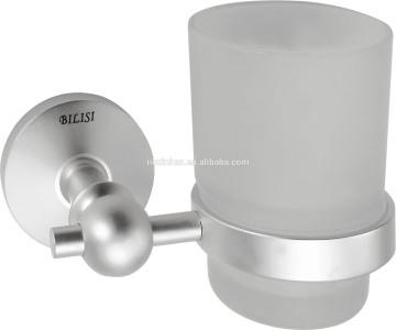 elegant design wall fitting bathroom aluminum single tumbler holder
