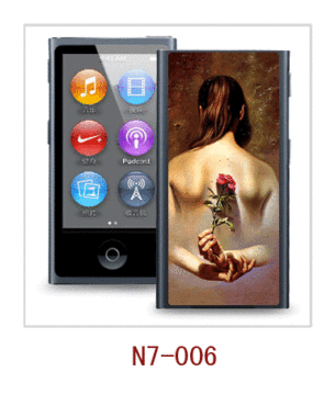 Caso Art Pircture 3d per Ipod Nano, pc cassa rivestita in gomma, più colori disponibili