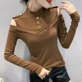 Strapless mid-high neck small shirt