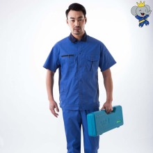 প্রতিদিনের কাজের জন্য স্টাইলিশ ব্লু ওয়ার্ক ইউনিফর্ম