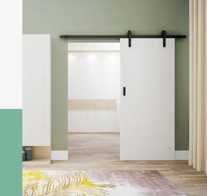 Interior barn door aluminum double sliding