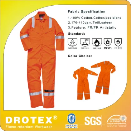 EN 61482 Arc Flash Protection Fire Retardant Clothing/ FR Fabric
