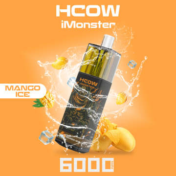 HCOW IMONSTER 6000PUFFS Tek Kullanımlık Vape Cihazı USB Şarjı