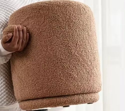 Boucle Boucle Sherpa Ottoman