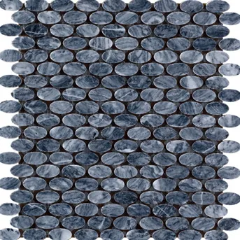 Oval Marble Mosaic (L 1376)