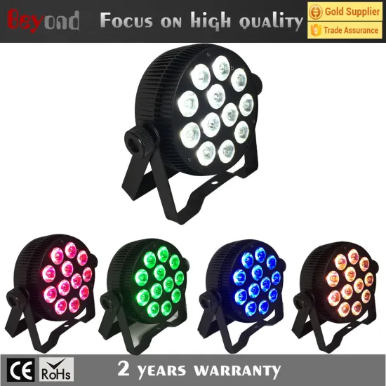 12*5in1 Die-casting Alumium Led Flat Par Light,for hotel decoration