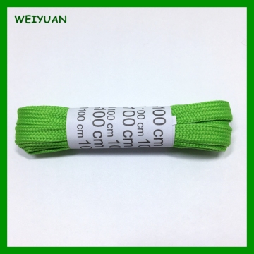 Custom branded durable flat colored shoe laces