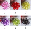 47MM fleurs artificielles en plastique clair de perle pour la décoration de bricolage