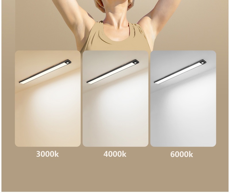 Led wardrobe light Hot selling 5w USB Charge hand scan Led sensor light for kitchen cabinet