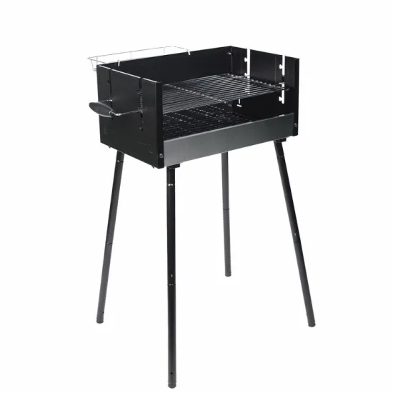 Barbecue portable au charbon de bois Grille de barbecue en hauteur pliante en acier inoxydable