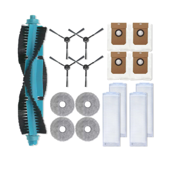 Cecotec Conga 11090 Spin Revolution Robot Robot Aspirador Cepillo lateral principal, filtro HEPA y accesorios para bolsas de polvo