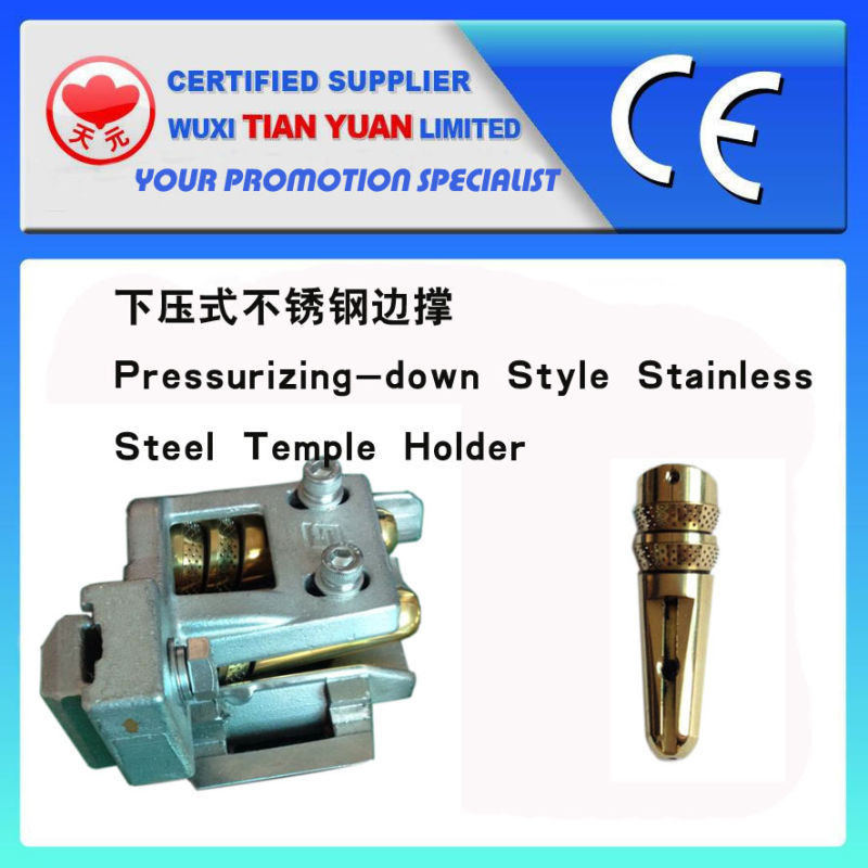 Pressurizing-Down Type Temple Holder for Water Jet Loom
