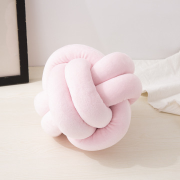 Bantal simpul beludru yang dapat disesuaikan: Solusi OEM yang dipersonalisasi untuk Bantal Dekoratif Bola Knot Colorful Creative