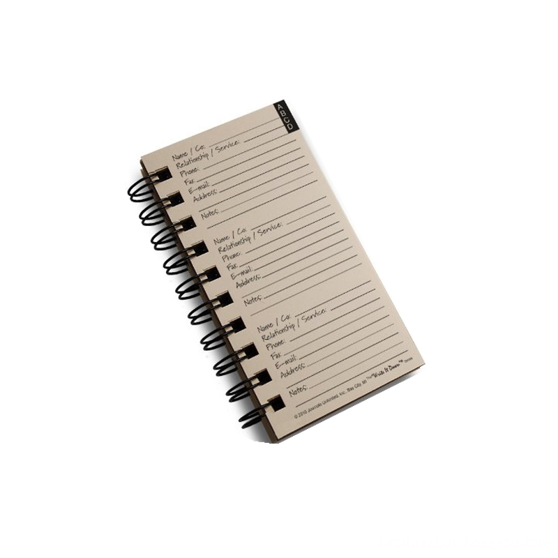 Spiral Mini Kraft Paper Address Book