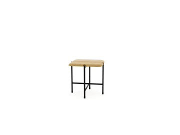 Solid wood stool with a craft style