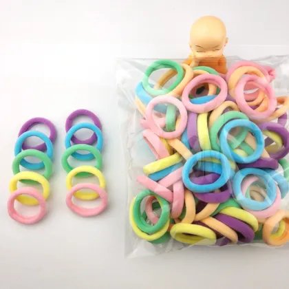 100Pc Girl elastic hair bands Black White Hair accessories 2020 Gum For Hair ponytail Rubber Bands holder gumki do wlosow isnice