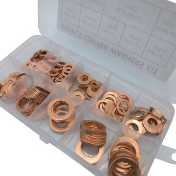 Copper Washer Gasket Sealing Bolt Set Kit