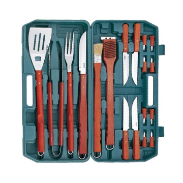 18 pc's multifunctionele picknick barbecue grill set - complete bbq tool accessoire kit
