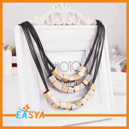 Gold And Silver Allah Pendant Necklace