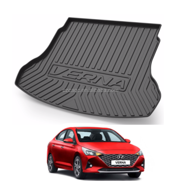 Wholesale TPE Car Trunk Mats for Hyundai Verna RV Saloon Hatchback 2016-2022