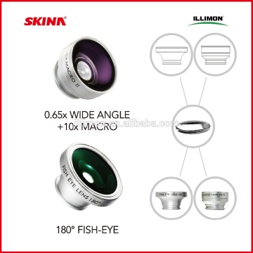 ILLIMON model New Fisheye lens 3 in 1 fish eye lens for all phone with Macro and wide Angle eye fish phone lens