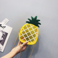 Small Transparent Jelly Bags for Women 2020 Package Crossbody Bag Fresh Pineapple Shape Chain Messenger Shoulder Bag Female