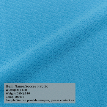 Hottest Selling Knitted Polyester Breathable Honeycomb Football Mesh Fabric for Soccer Uniforms