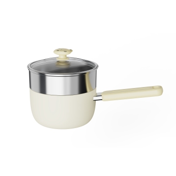 Pot susu sup non -stick mini dengan pengukus - pot saus aluminium tinggi untuk penggunaan rumah tangga