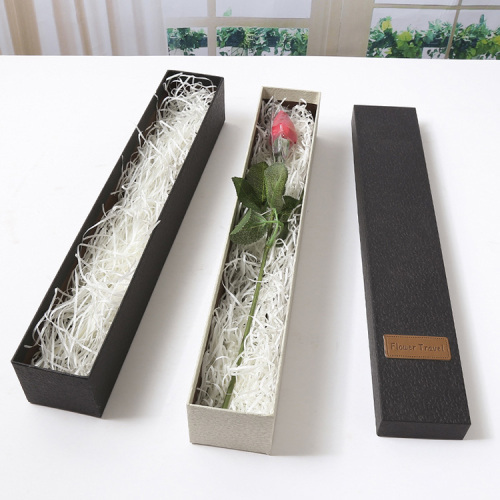 Long Stem Rose Packaging Gift Box com tampa
