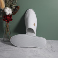 Nouveau design en coton Velor Open Toe Hotel Slipper