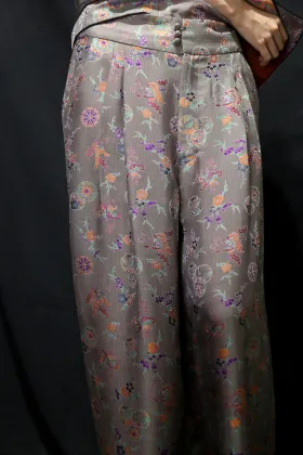 high waisted straight leg trousers