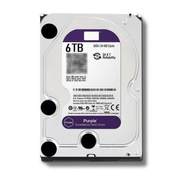 Brand New 6TB WD Purple Surveillance Internal Hard Drive Disk with 3TB Capacity for 3.5 Inch SATA III HDD HD Hard Disk - Model WD30PURX