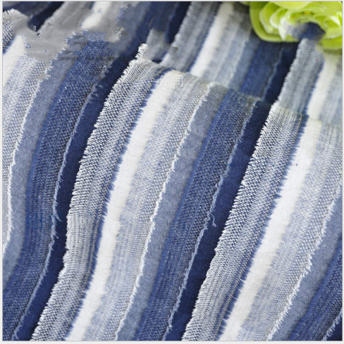 Washable Fancy Striped Single Knitted Jacquard Fabric