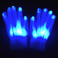 Luvas de fantasia de festa com iluminação LED RGB