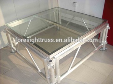 plex glass wedding stage