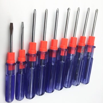 Transparent Handle Screwdriver With Double Magnetic Top