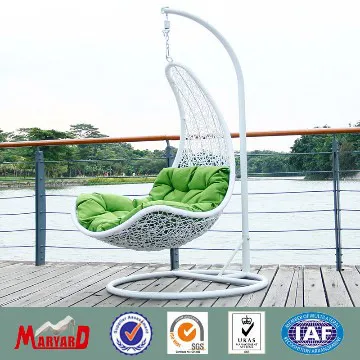 Patio furniture foshan wicker rattan indoor swings