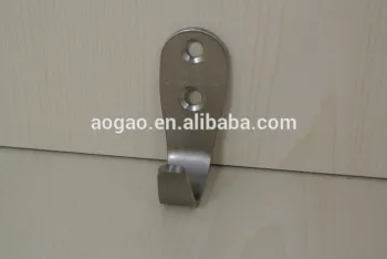 77-6 stainless steel toilet cubicle coat hook