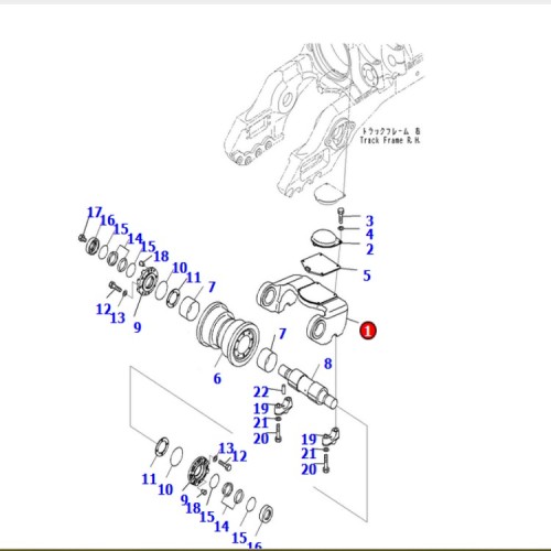 17M-30-56112 17M-30-00561 Bogie Assembly D 275AX-5