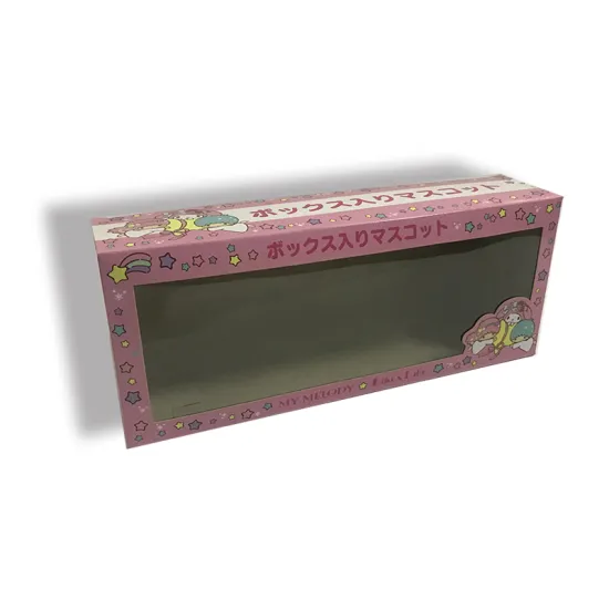 Cookie packaging boxes with PET window