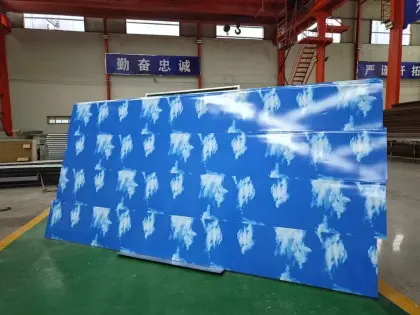 Sky Pattern PU Insulated Panel for Interior and Exterior Wall Decoration