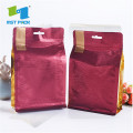 Bolsas de bolsas reutilizables de Zipllock cuadrado personalizado para polvo de especias