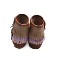 Tassel Leather Children Ankle Boots