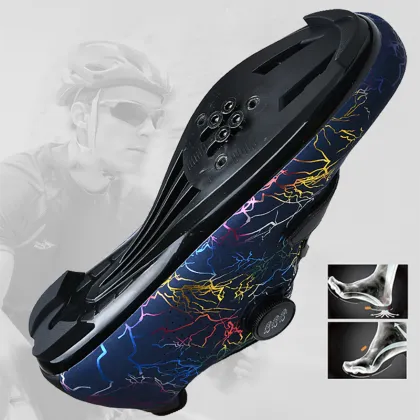 Professional Speed Cycling Shoes for Competition: Flat, Self-locking Bike MTB Shoes for Mountain Sports