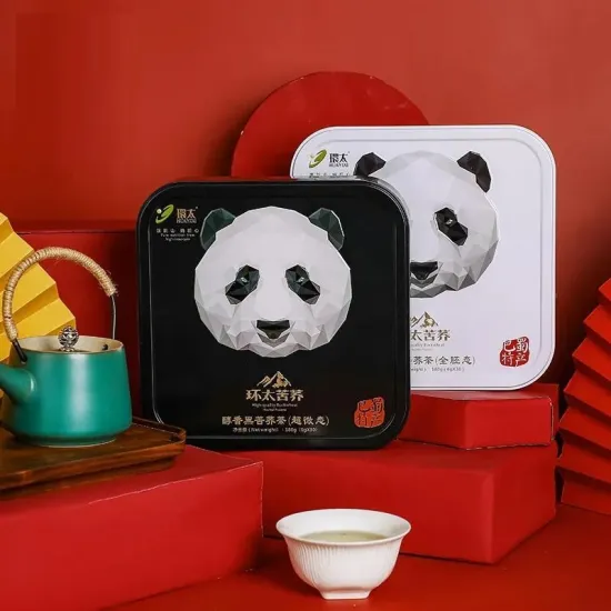 Black and White Panda Gift Box Buckwheat Tea